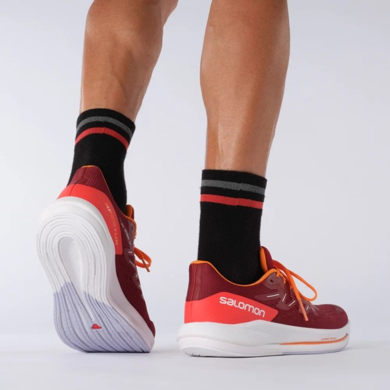 Salomon Spectur Men's Running Shoes Red | CA 62Q19